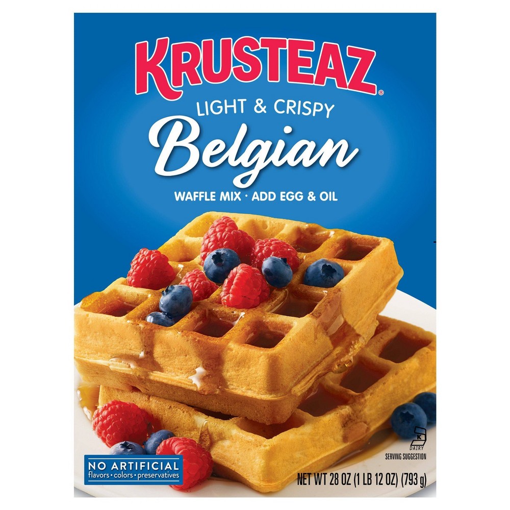 UPC 041449001869 product image for Krusteaz Belgian Waffle Mix - 28oz | upcitemdb.com