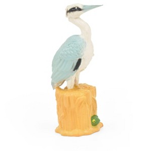 Collectible Wildlife Gifts | Heron with Frog, Very Nice Rubber,  Hand Painted Toy Model    3 1/2"    F421B365 - 1 of 4