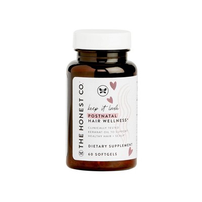 Image of The Honest Company Honest Mama Keep It Lush Postnatal Hair Vegan Wellness Supplement - 60 ct