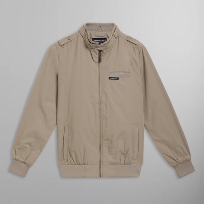 Мужские куртки Members Only Men's Classic Iconic Racer Bomber Jacket - Khaki - Large — фото 6