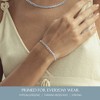 KISPER Solid 925 Sterling Silver Italian 3.5mm Diamond-Cut Cuban Link Curb Chain Bracelet for Men & Women - Made in Italy - 2 of 4