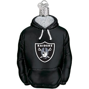 Old World Christmas Blown Glass Ornament for Christmas Tree, Las Vegas Raiders Hoodie - 1 of 3