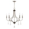 Livex Lighting Glendale 5 - Light Chandelier in  Brushed Nickel - 3 of 4
