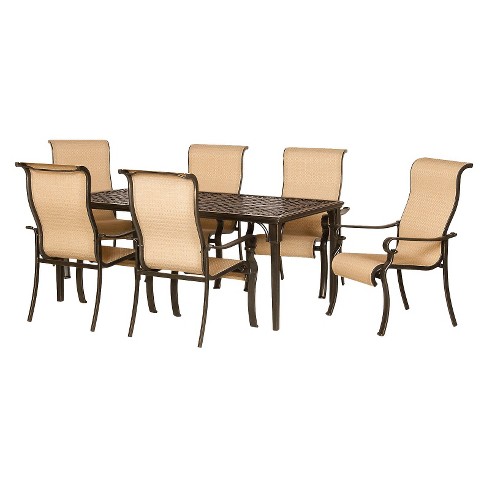 Brigantine 7 Piece Sling Patio Dining Furniture Set Target