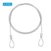 Unique Bargains Stainless Steel Stage Lighting Luggage Locking Cables with Double Loops 3.3 Ft - 3 of 4