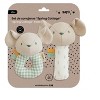 SARO "Spring Cottage" Rattle Ring + Squeaker Set: Baby Sensory Toys for Hand-Eye Coordination & Early Development (Polyester) - 2 of 2