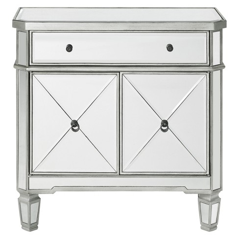 Sasha Mirrored 1drawer 2door Console Powell Company Target