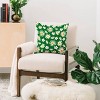 16"x16" Lane And Lucia Rainbow Vintage Daisies Square Throw Pillow Green - Deny Designs - 2 of 4