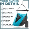 Sorbus Hanging Outdoor Camping Cacoon Chair - Collapsible and Lightweight Swings - Swinging Rocker Chairs for Camp, Travel, Hiking, Tent, or Porch - 4 of 4