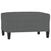 vidaXL Footstool Dark Gray 27.6 in.x21.7 in.x16.1 in. Fabric - 2 of 4