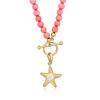Ross-Simons 3.5-4mm Pink Coral Bead Charm-Compatible Toggle Necklace in 18kt Gold Over Sterling - 3 of 4