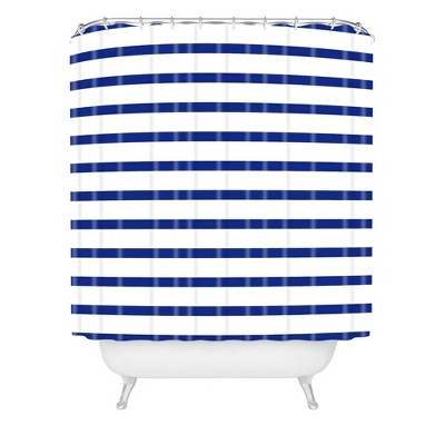 Sheila Wenzel-Ganny Cool Color Palette Shower Curtain Navy - Deny Designs