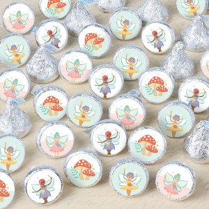 Big Dot of Happiness Let's Be Fairies - Fairy Garden Birthday Party Small Round Candy Stickers - Party Favor Labels - 324 Count - 1 of 4