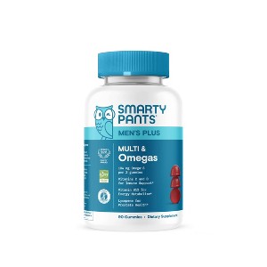 SmartyPants Men's Multivitamin & Omega Chewables - 90ct - 1 of 4