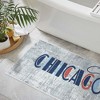 Bathroom Rugs 3 Piece Set - Non-Slip Ultra Thin Bath Rugs for Bathroom Floor - US States - 3 of 4