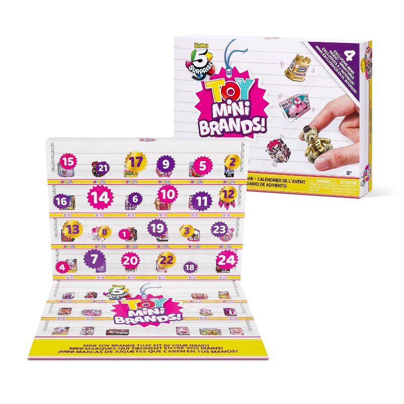 Toy Mini Brands Limited Edition Advent Calendar with 4 Exclusive Minis, 1 of 6