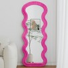 JUJABU Full-Length Wavy Floor Mirror with Stand for Bedroom or Living Room - 2 of 4