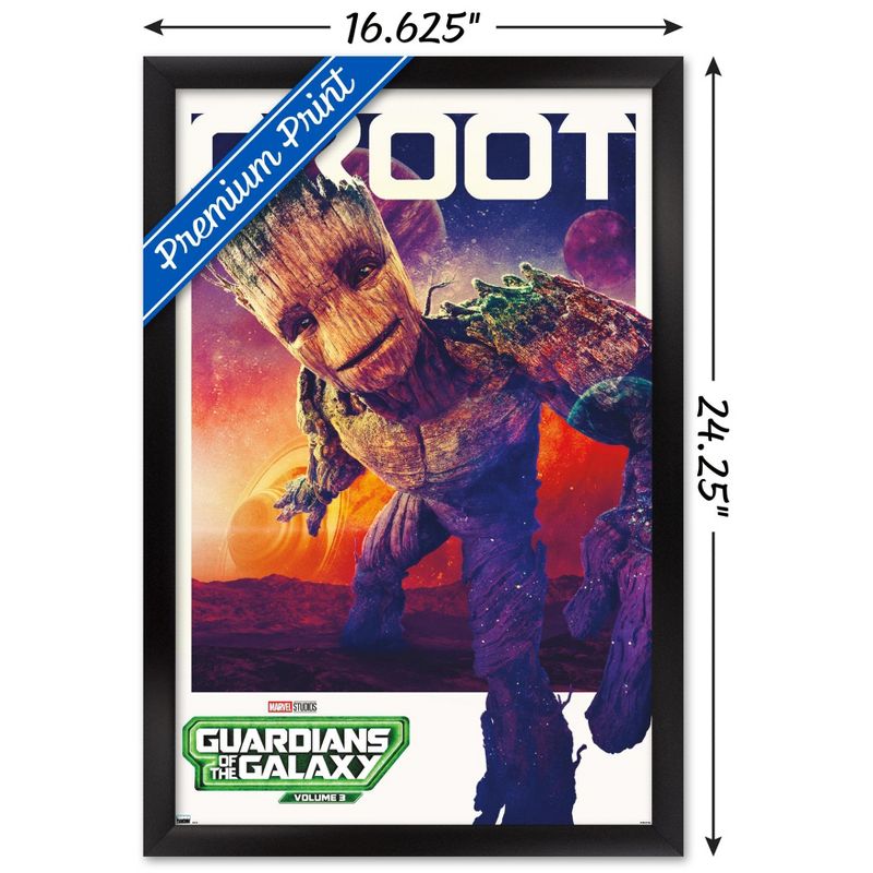 Trends International Marvel Guardians of the Galaxy Vol. 3 - Groot One Sheet Framed Wall Poster Prints, 3 of 7
