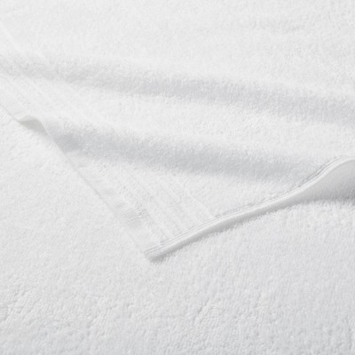 White Cotton Quick-Dry 12-Piece Bath Towel Set