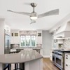 YAN Direct Current Fan With 3 Color Led Light,Indoor Ceiling Fan With Remote Reversible DC Motor And 3 Solid Wood Blades -The Pop Home - 2 of 4