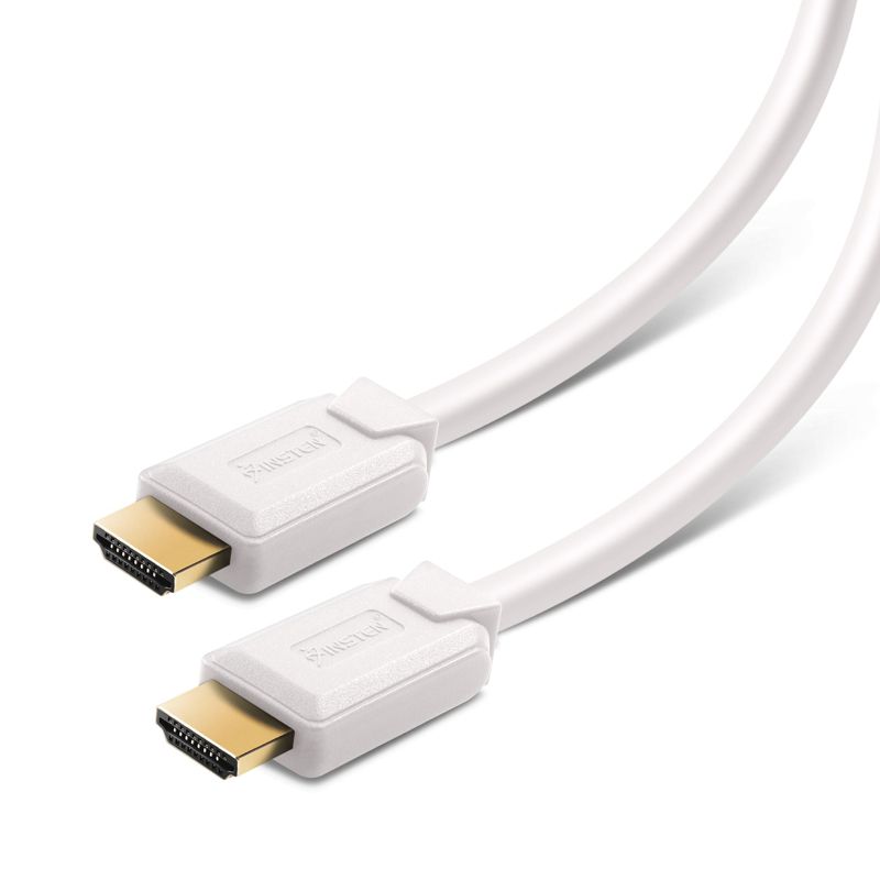 Insten - HDMI Male to Male Cable, 2.1 Version, 8K 60Hz, 48Gbps, PVC Cable, Gold Connectors, 6ft , White, 4 of 10
