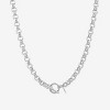 sanctuaire Round Chain Link Necklace Silver - 2 of 4
