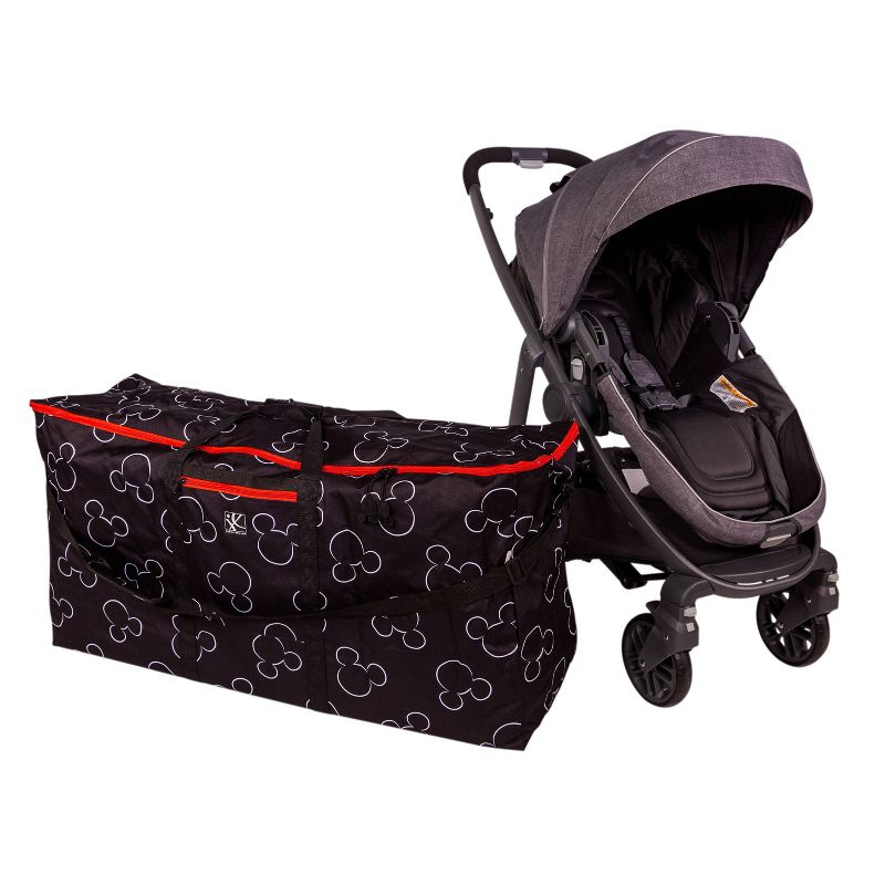 Disney Baby + J.L. Childress Single &#38; Double Stroller Travel Bag - Mickey Black, 4 of 9
