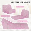 Hooseng Folding Sofa Bed Floor Mattress for Kids, Glow in Dark Kids Couch Fold Out, Toddler Futon Foldable Chair Bed, Convertible Toddler Floor Sofa - 4 of 4