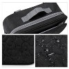 Itopfox Baby Diaper Bag with Multiple Pockets for Diapers, Wipes & Toys, Hand Strap, Fits in Backpack or Stroller (Black Flower) - 3 of 4