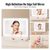 VEVOR Large Vanity Mirror with Lights,Three Color Lighting Modes,Lighted Makeup LED Mirror,5X Magnification,USB,Desktop Wall-Mounted 31.5x21.7in,White - 4 of 4