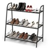 Tangkula Metal Plant Stand 3-Tier Potted Holder Ladder-Shapped Storage Rack Shelf Shoe Rack for Outdoor Indoor Use - 4 of 4