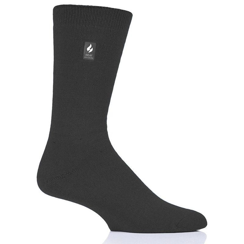 Heat Holders® Men's ULTRA LITE™ Socks | Thermal Yarn | Lightweight Winter Socks Tight Fit Shoes | Warm + Soft, Hiking, Cabin, Cozy at Home Socks | 3X Warmer Than Cotton, 1 of 2