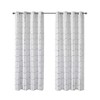 Kumasinova 84"/63" Full Blackout Curtains,Metallic Print Window Curtains Panel with Grommet Top,Kitchen Curtains for Living Room&Bedroom - 2 of 4