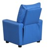 Yinvani Blue PVC Child Recliner Chair with Cup Holder - 2 of 4