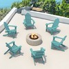 Arceso Adirondack Chair，36 Inch Outdoor Patio Chair，Adirondack Chairs with Cup Holder,  Plastic Adirondack Chairs for Patio, Law, Garden - 4 of 4