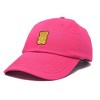 Dalix Yellow Gummy Embroidered Cotton Dad Hat Baseball Cap Adjustable Womens - 4 of 4