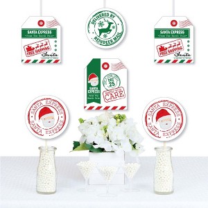 Big Dot of Happiness Santa's Special Delivery - Gift Tag Decorations DIY From Santa Claus Christmas Essentials - Set of 20 - 1 of 4