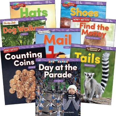 Measurement & Data: Grades K-1 (8-Book Set) - (Mathematics Readers) by  Teacher Created Materials (Hardcover)