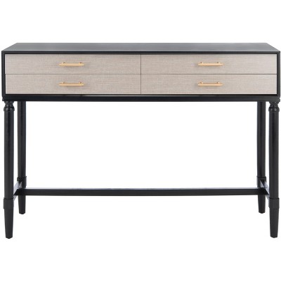 Estella 4 Drawer Console Table - Black - Safavieh : Target