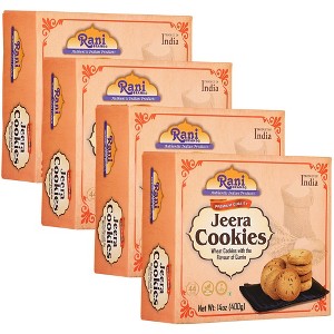 Jeera Cookies - 14oz (400g) Pack of 4 - Rani Brand Authentic Indian Products - 1 of 4
