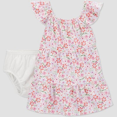 Image of Carter's Just One You® Baby Girls' Floral Dress - Pink 3M