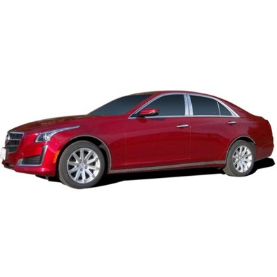 QAA is Compatible with 2014-2019 Cadillac CTS 10 Piece  Window Trim Package, Includes Upper Trim and Pillar Posts, NO Window Sills,Extended Pillar Set