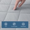 Aoibox Waterproof Quilted Cot Mattress Pad Protector Cover 30x75 Fitted for Narrow Twin Bunk Bed Camping Grey - 3 of 4