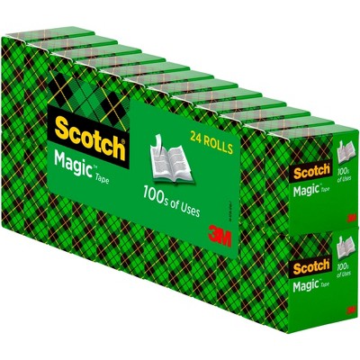 Scotch 810 Magic Tape, 0.75 x 1000 Inch, Matte Clear, Pack of 24