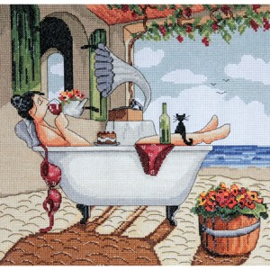Design Works Counted Cross Stitch Kit 12"X12"-My Day Off - 1 of 1