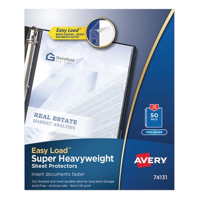 Avery Top-Load Poly Sheet Protectors Super Heavy Gauge - Letter - Case of 50