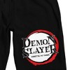 Demon Slayer Logo Men's Black Sleep Pajama Shorts - 2 of 4