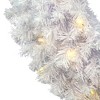 Vickerman Artificial Crystal White Wreath - image 2 of 2