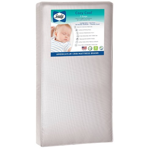 Sealy Cozy Cool 2-stage Hybrid Crib And Toddler Mattress : Target