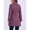 INSPIRE CHIC Women's Winter Classic Single Breasted Outwear Overcoat with Pockets - 4 of 4
